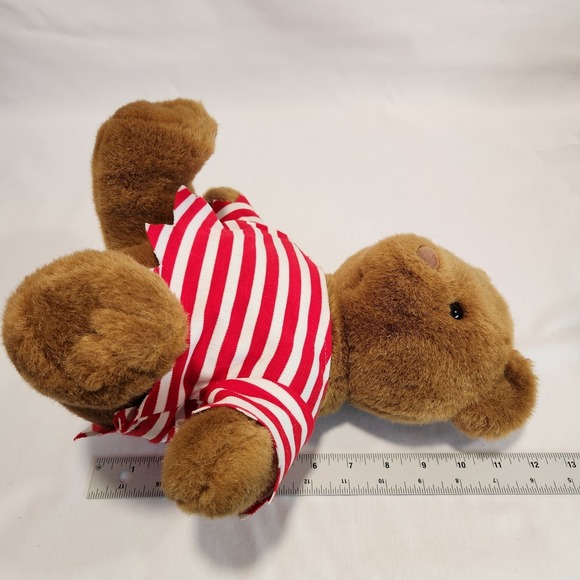 BUILD-A-BEAR Brown Teddy Bear Vintage 1997 Classic Plush Sitting EUC BAB Striped - Picture 7 of 8